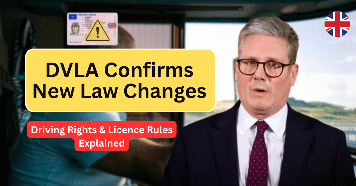 DVLA Confirms New Law Changes – Driving Rights & Licence Rules Explained